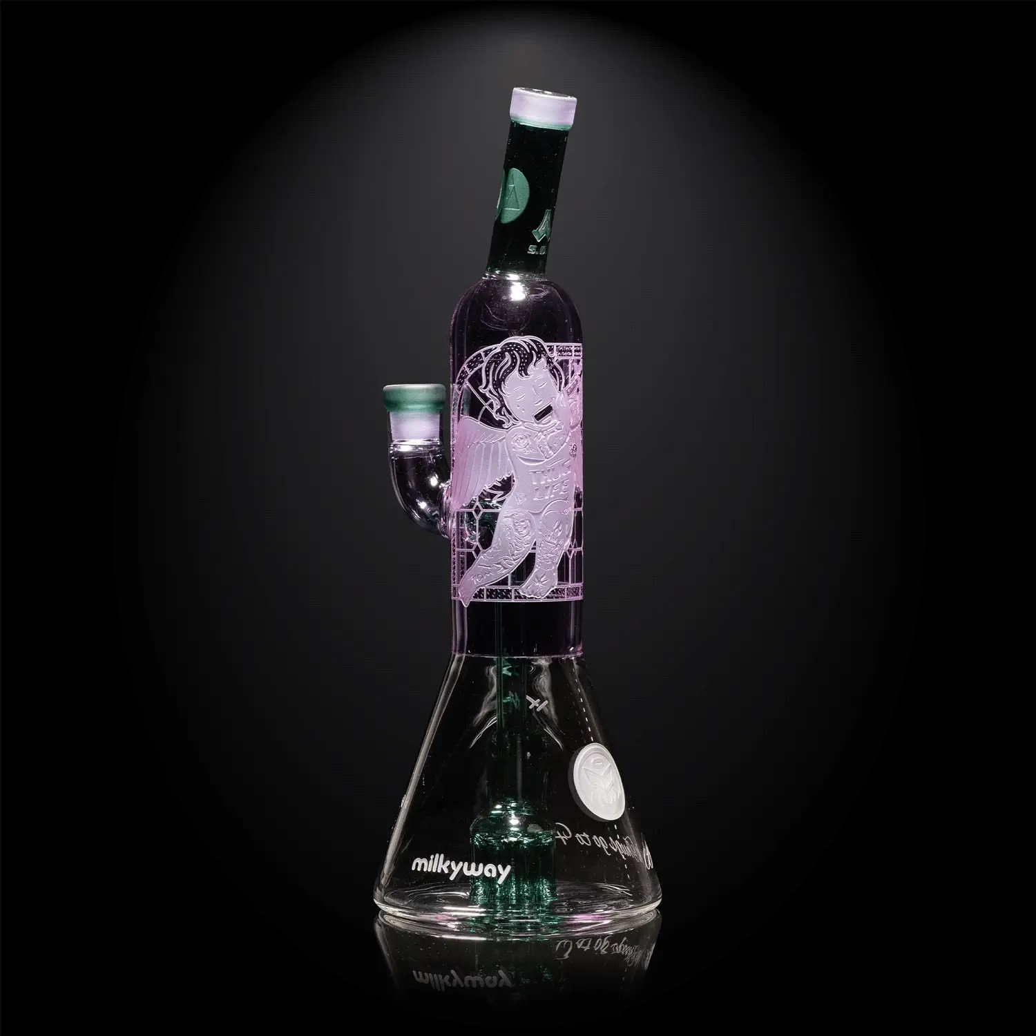 Milky Way Glass Thug Life 13" Dab Rig (Purple) - Image 2