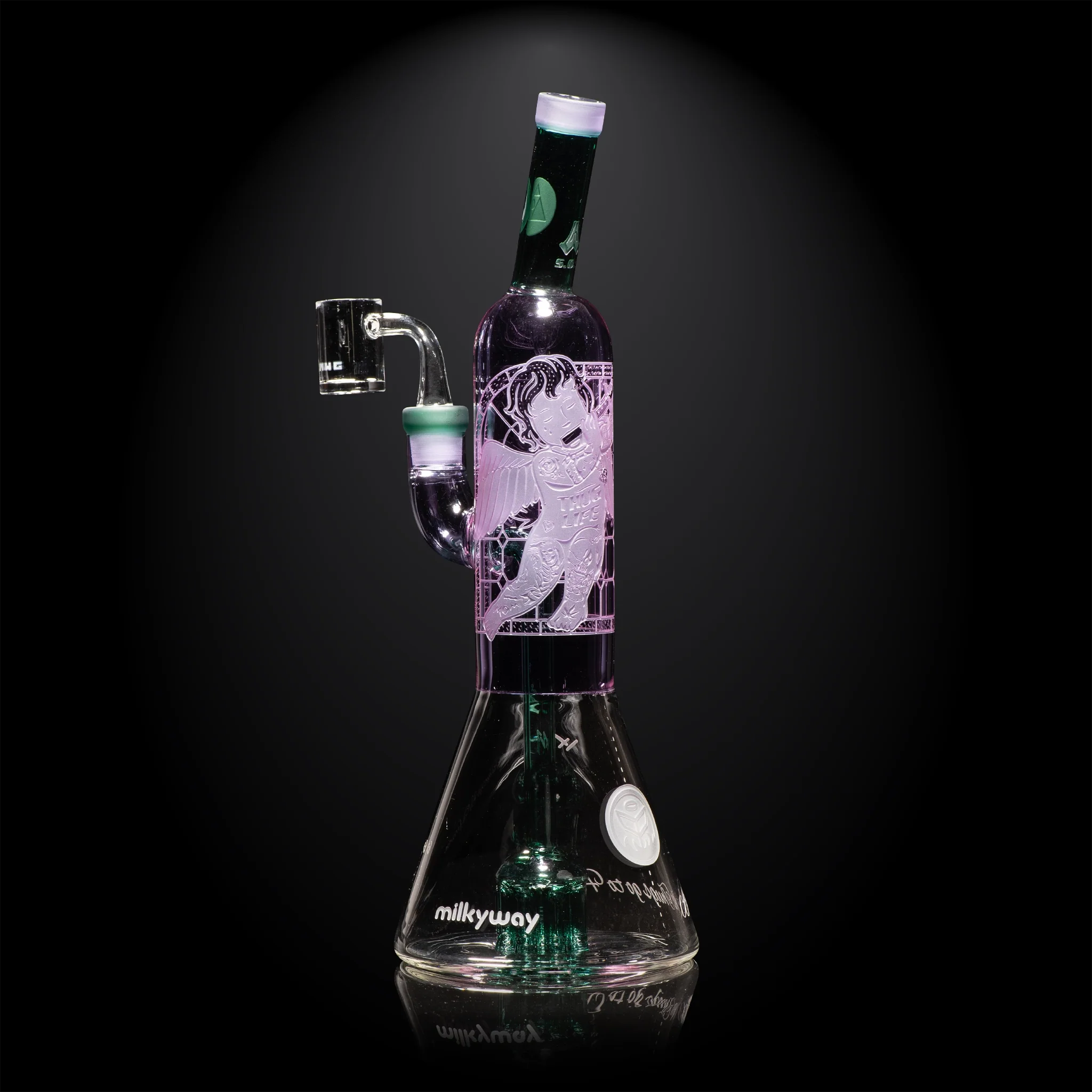 Milky Way Glass Thug Life 13" Dab Rig (Purple) - Image 3
