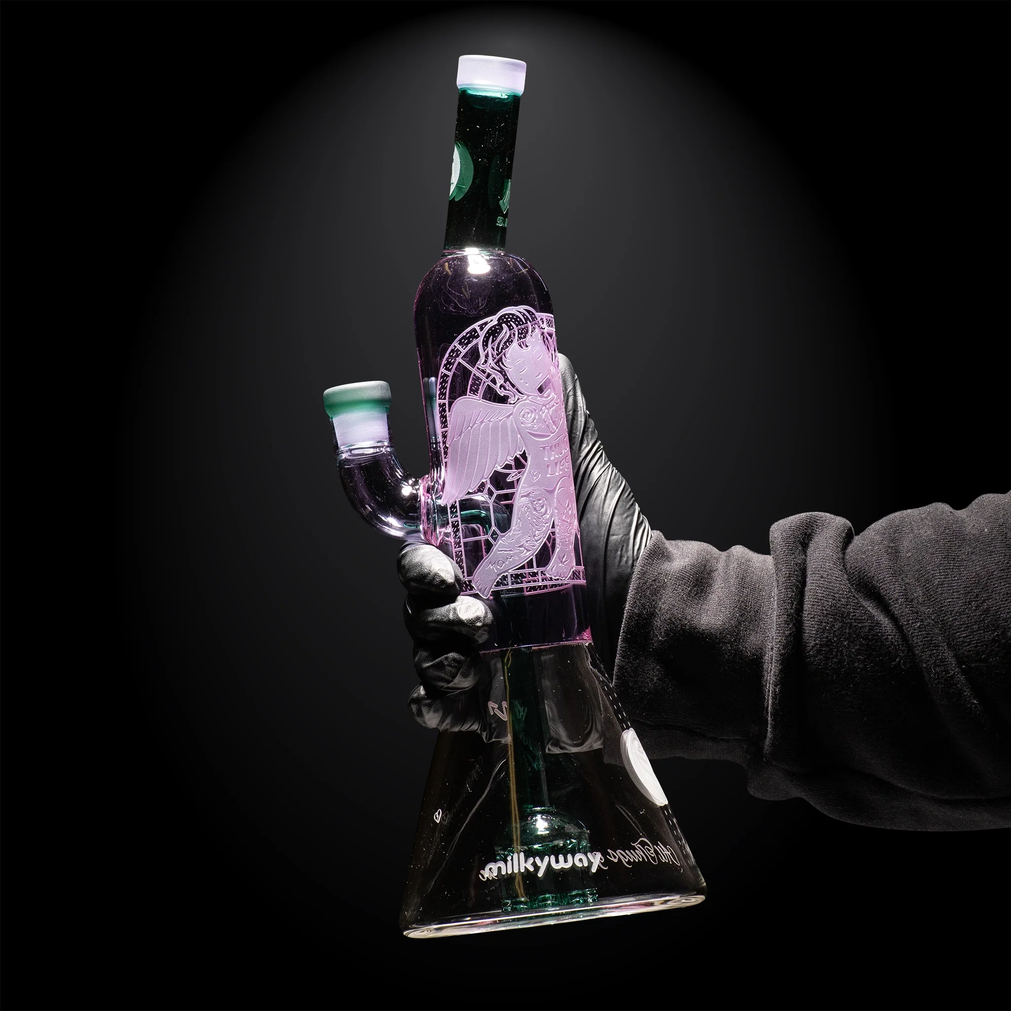 Milky Way Glass Thug Life 13" Dab Rig (Purple) - Image 7