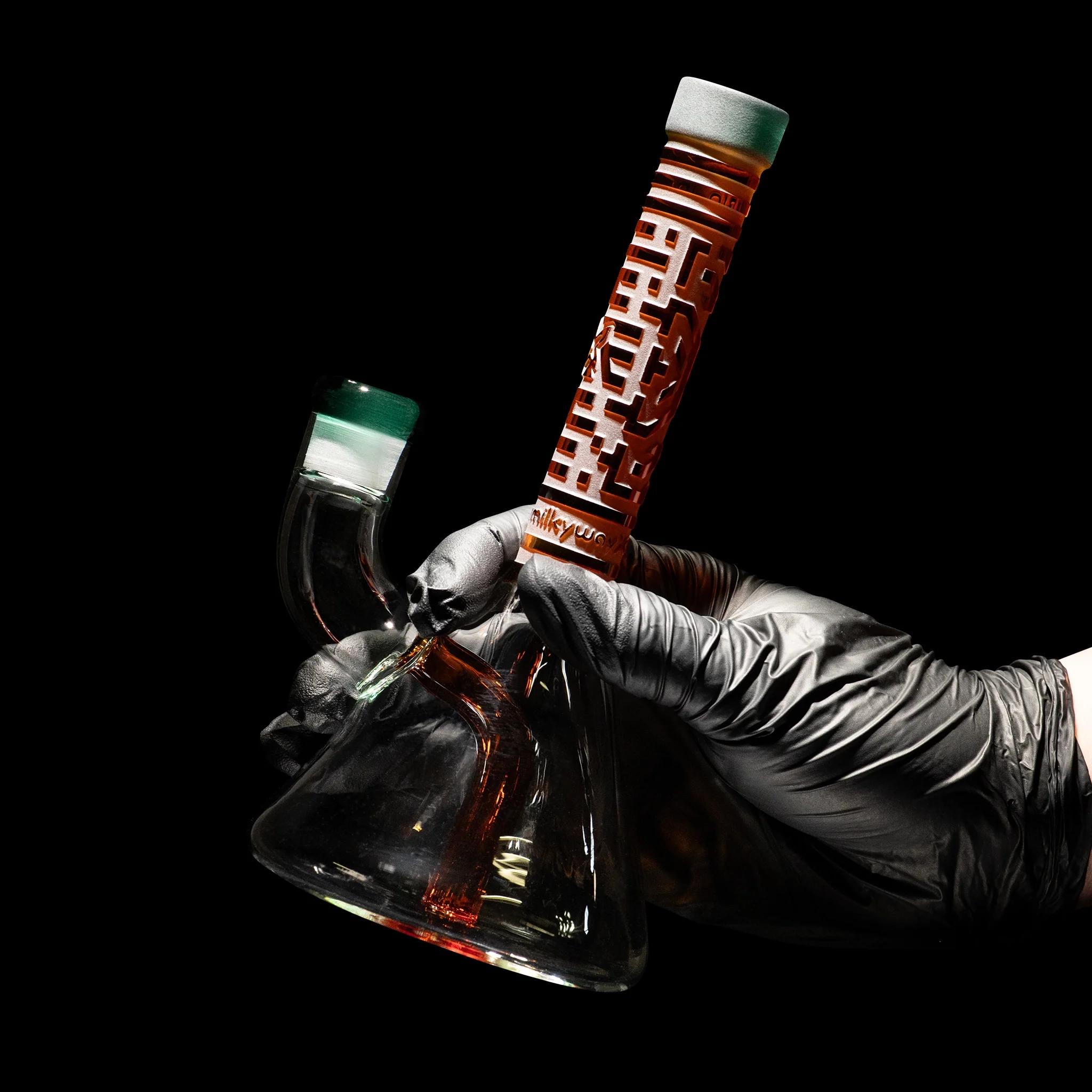 Milky Way X Bio-ID 7" Beaker Bong (Amber) - Image 6
