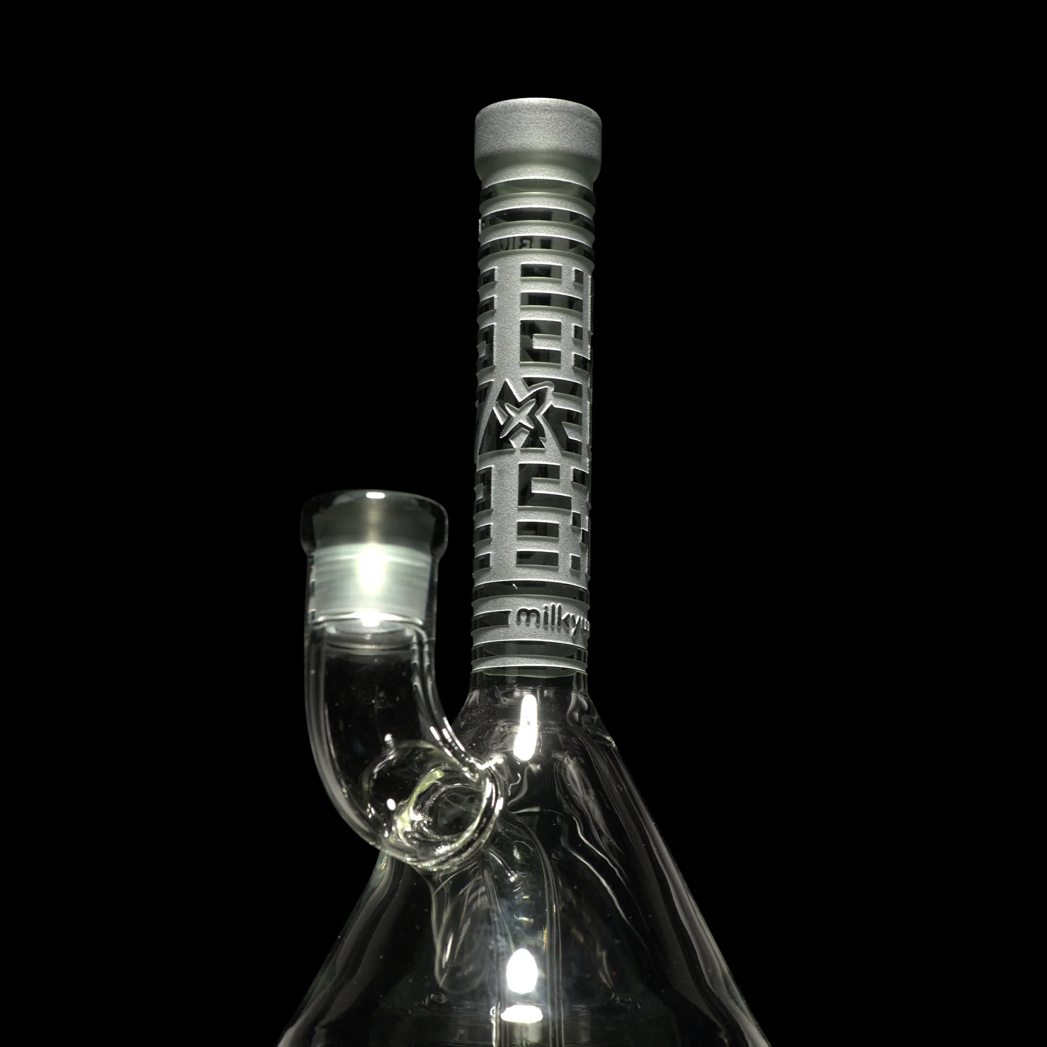 Milky Way X Bio-ID 7" Beaker Bong (Smoke) - Image 4