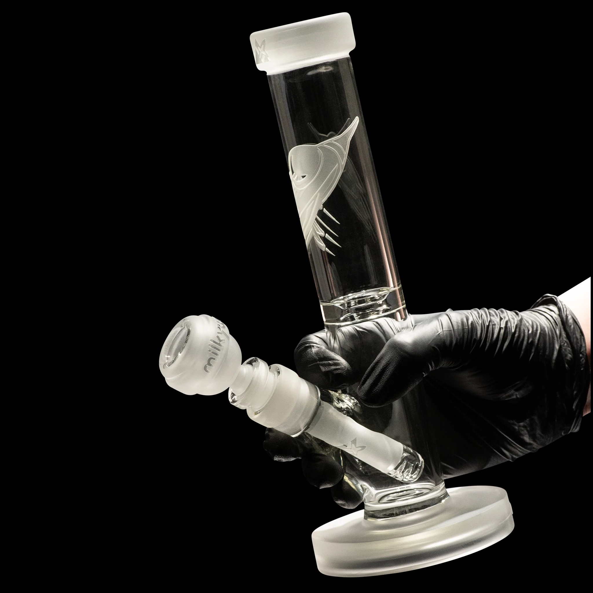 Milky Way X Spaceship X 9" Straight Tube (Clear) - Image 5