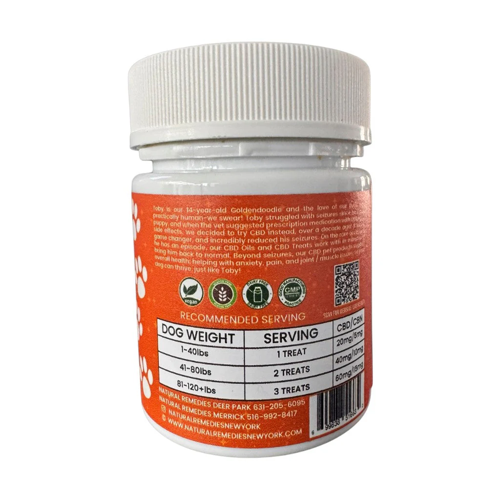 “Toby Treats” Pet Edibles - 25mg Per Treat (20mg CBD + 5mg CBN) - Image 2