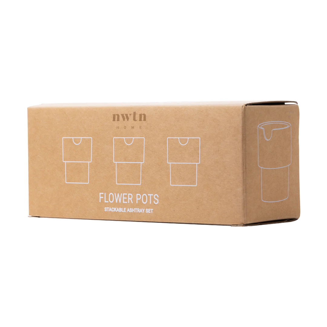 NWTN Home Flower Pots AshTray Set (Honeycomb) - Image 3