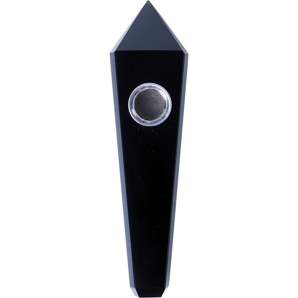 Obsidian Gemstone Pipe - Image 3