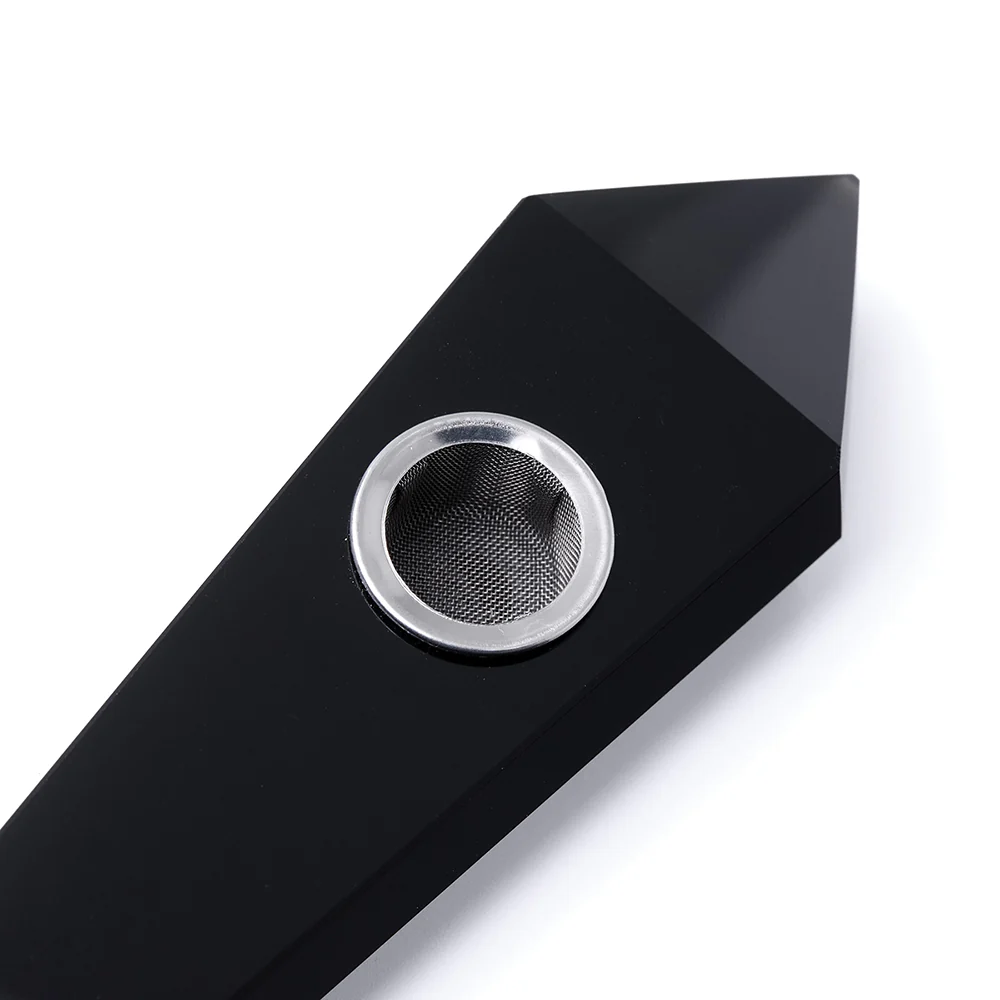 Obsidian Gemstone Pipe - Image 4