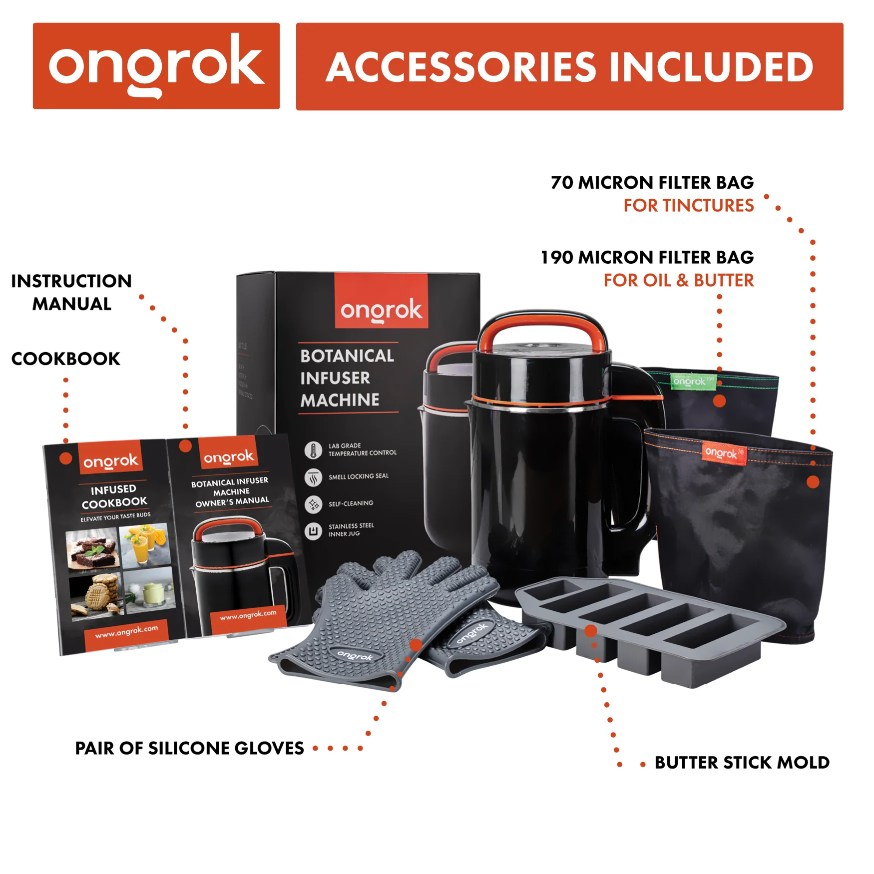 Ongrok Large (Full-Size) Botanical Infuser Machine and Kit - Image 7