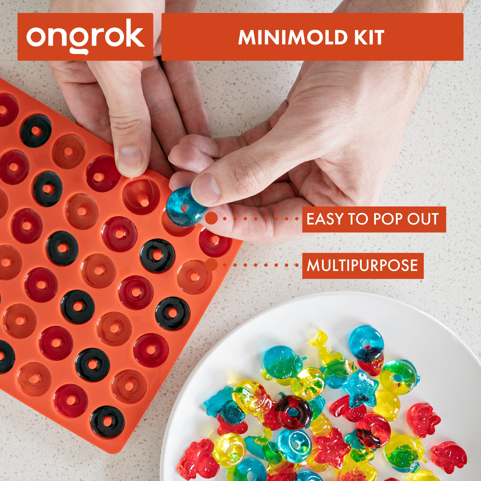 Ongrok Silicone Gummy Molds with Droppers - Image 11