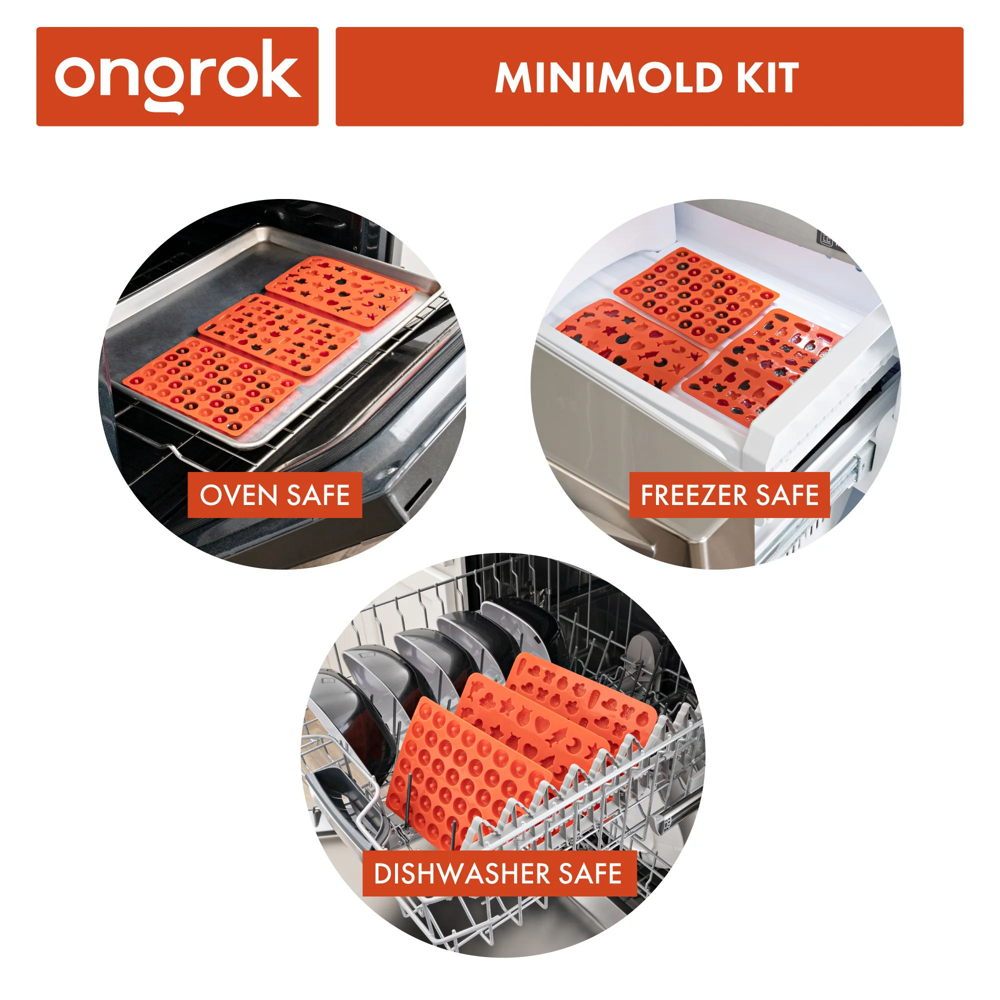 Ongrok Silicone Gummy Molds with Droppers - Image 5