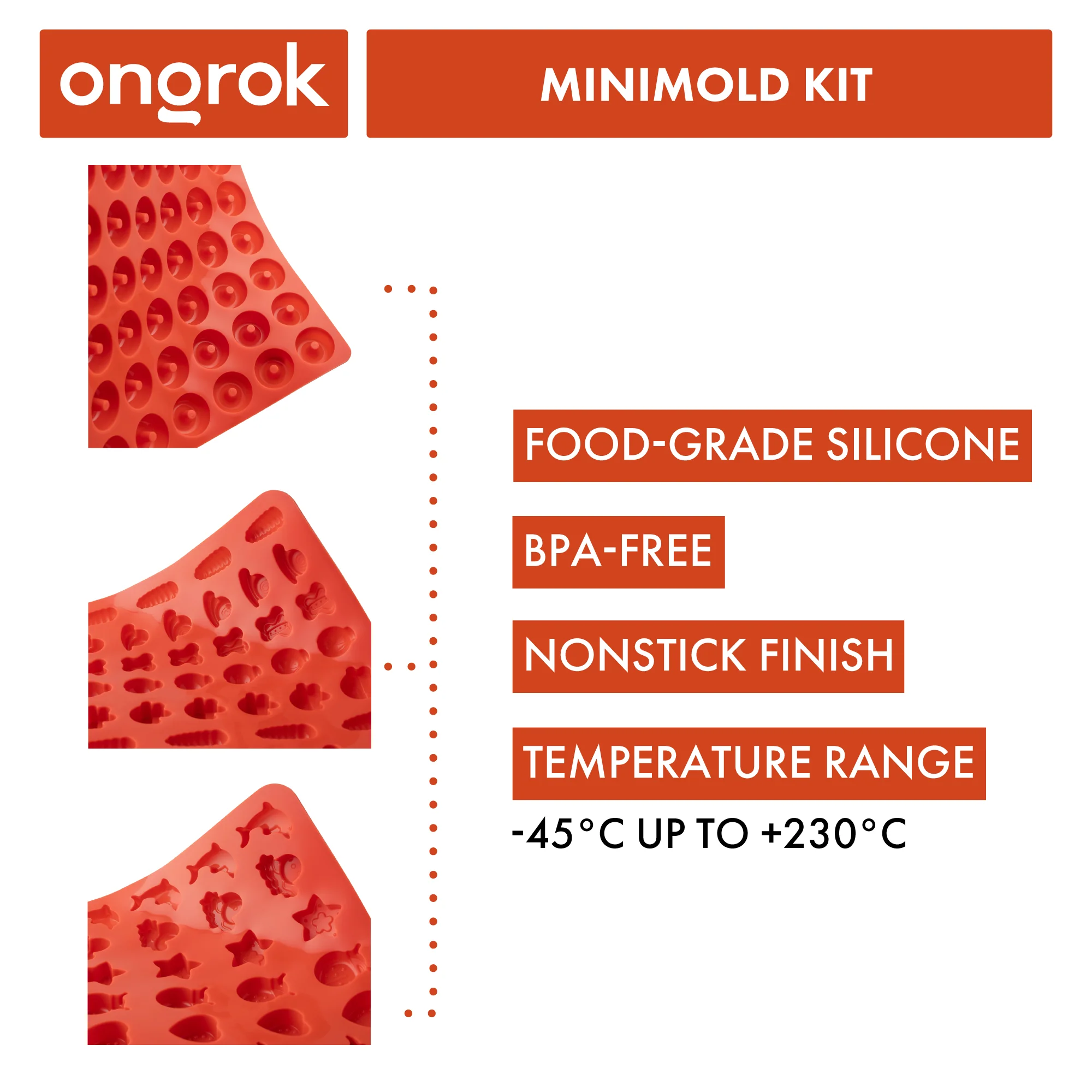 Ongrok Silicone Gummy Molds with Droppers - Image 8