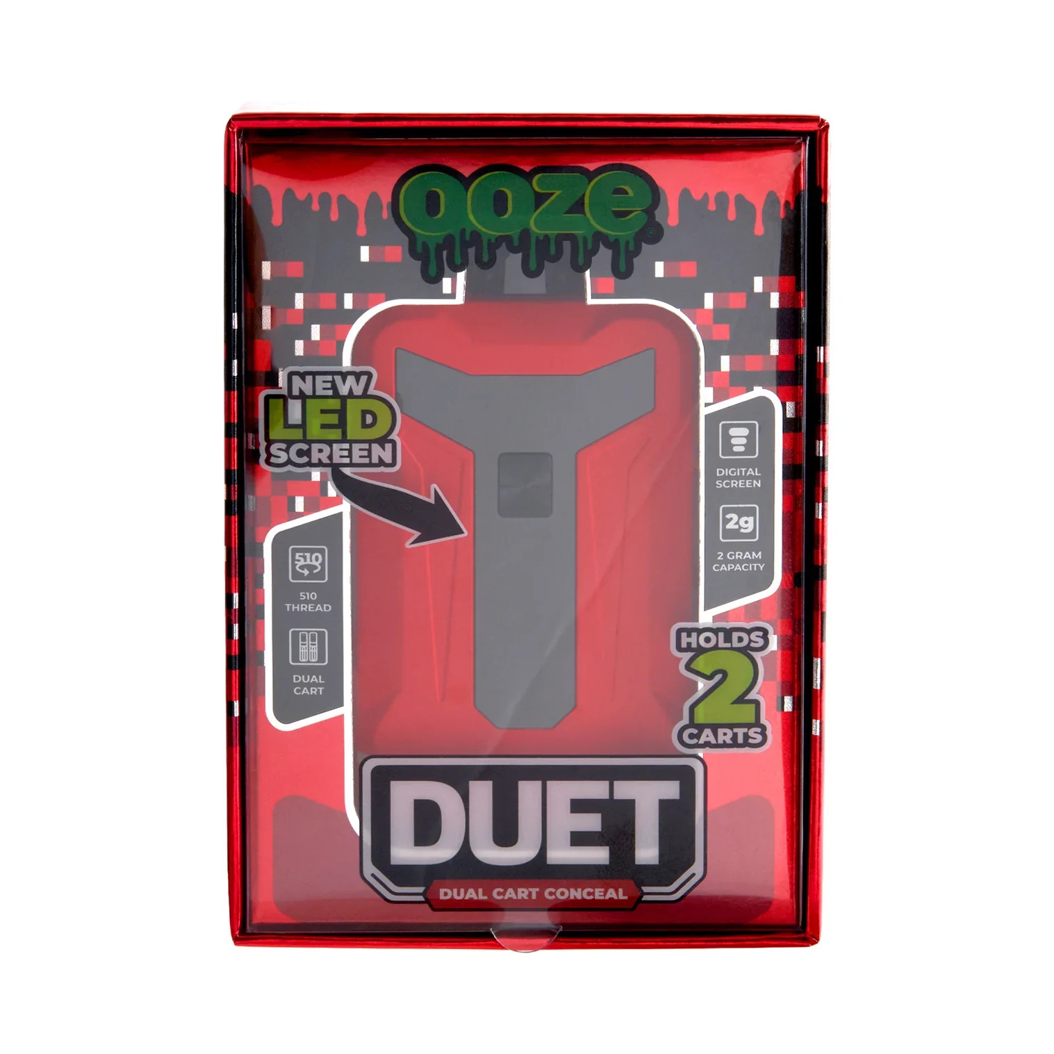Ooze Duet Conceal 510 Battery (Red) - Image 2