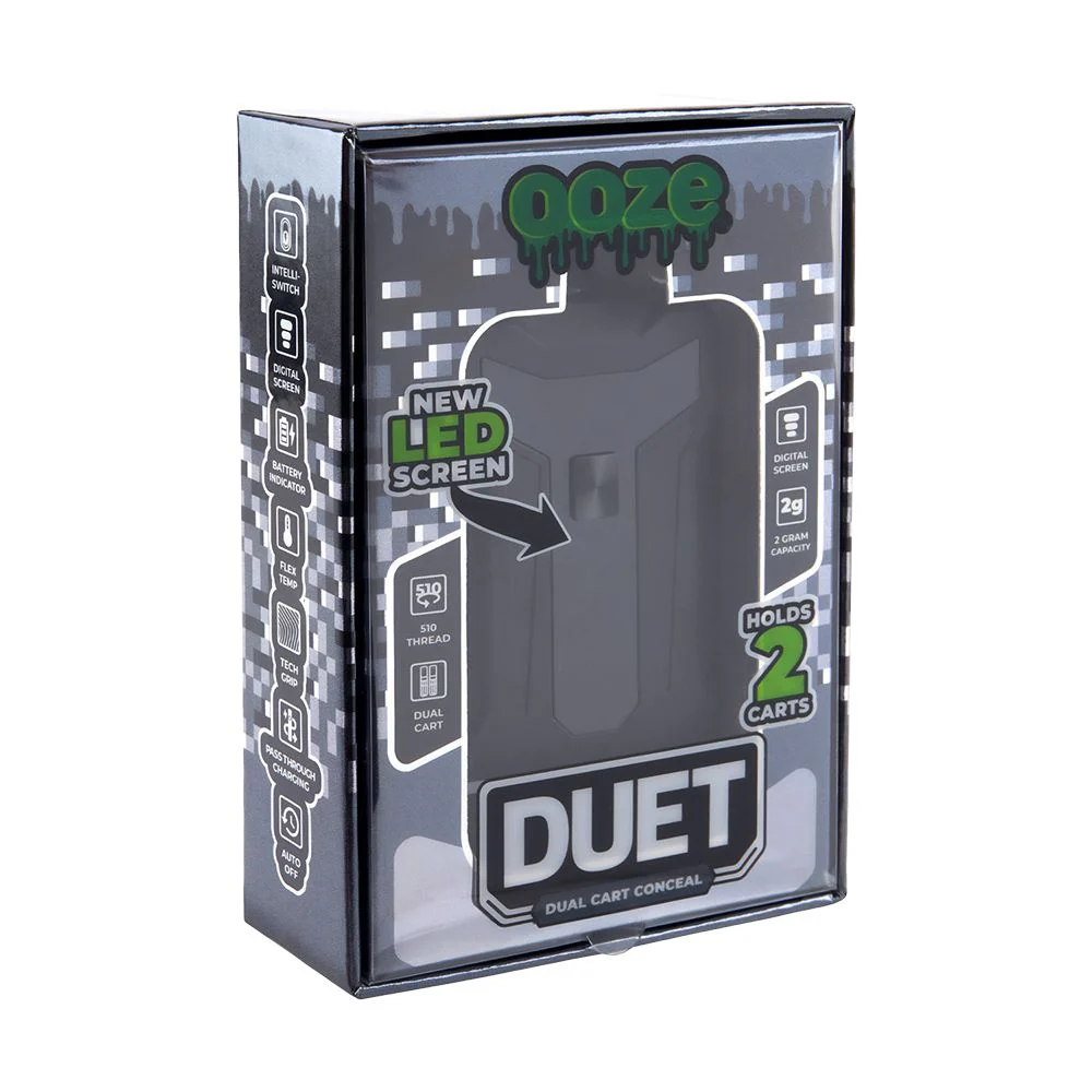 Ooze Duet Dual Cart Variable Voltage 510 Vape Battery - Image 6
