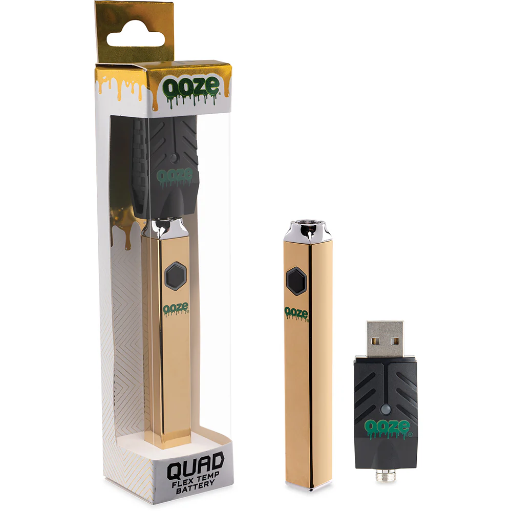 Ooze Quad Battery + Smart USB (Lucky Gold)