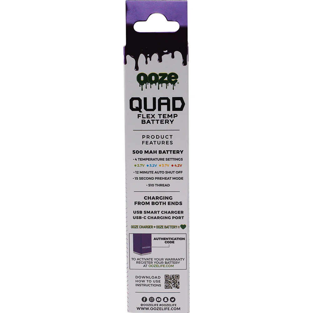 Ooze Quad Battery + Smart USB (Ultra Purple) - Image 2