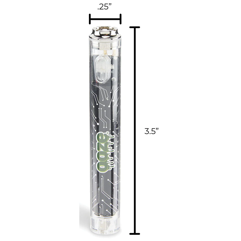 Ooze Slim Clear Pen Battery & Charger (Black) - Image 8