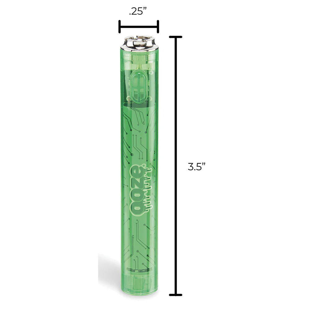 Ooze Slim Clear Pen Battery & Charger (Green) - Image 8