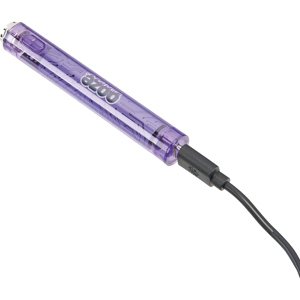 Ooze Slim Clear Pen Battery & Charger (Purple) - Image 2