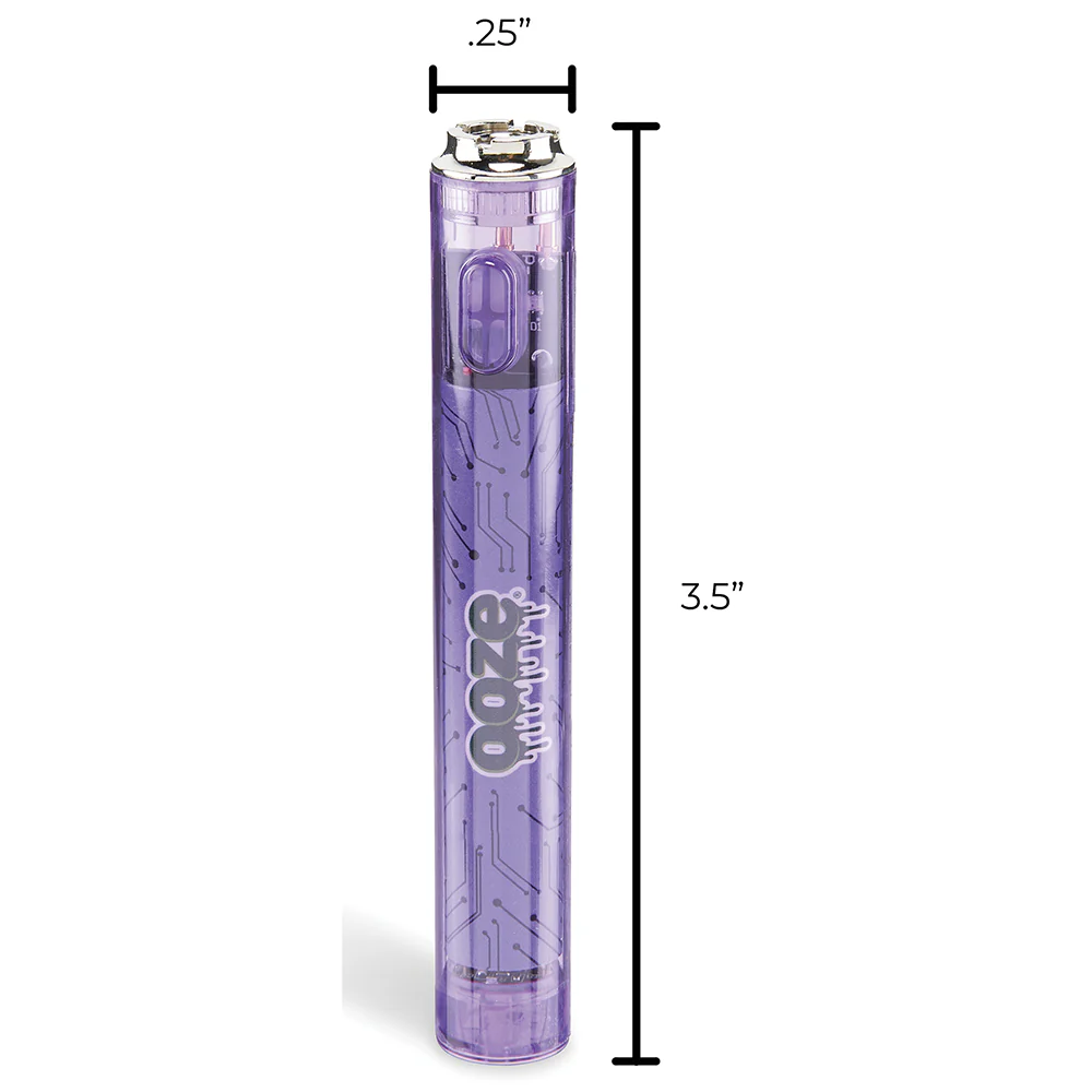 Ooze Slim Clear Pen Battery & Charger (Purple) - Image 5