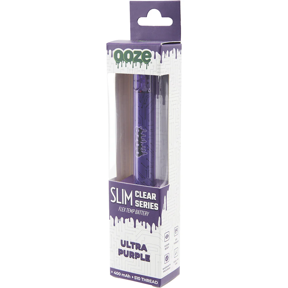 Ooze Slim Clear Pen Battery & Charger (Purple) - Image 7