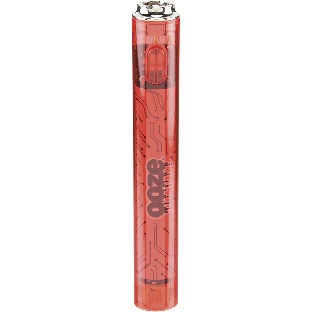 Ooze Slim Clear Pen Battery & Charger (Red) - Image 3