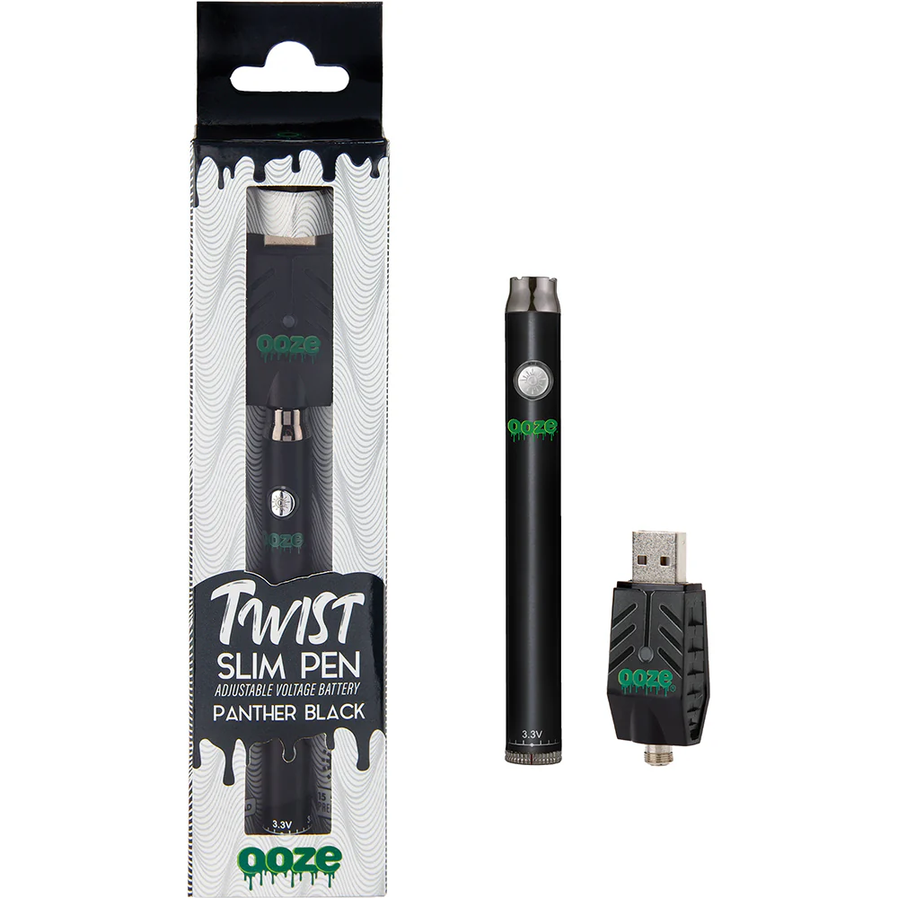 Ooze Slim Twist Vape Battery (Black)