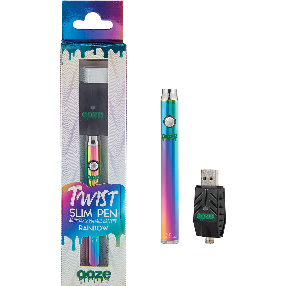 Ooze Slim Twist Vape Battery (Rainbow)