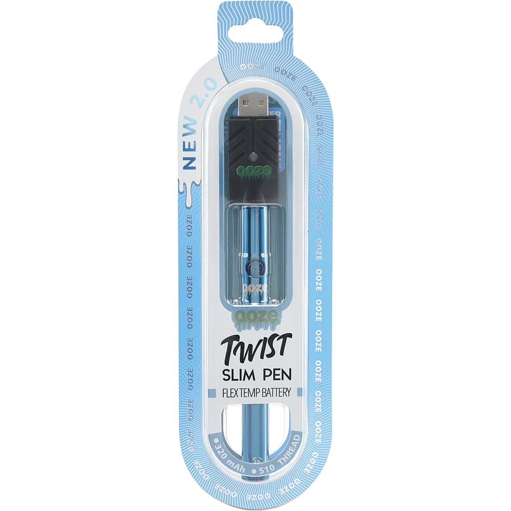 Ooze Slim Twist Vape Pen Battery 2.0 (Blue) - Image 3