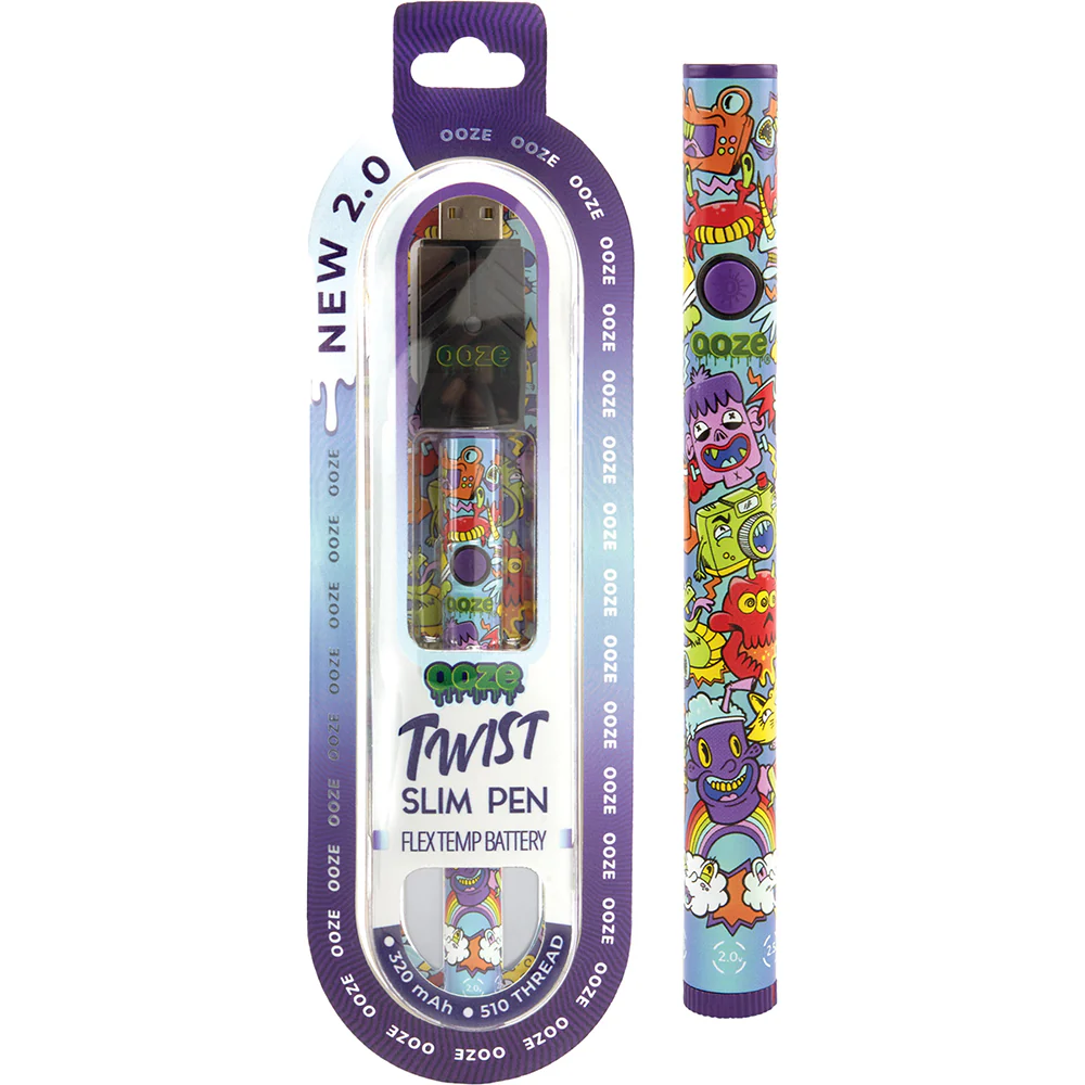 Ooze Slim Twist Vape Pen Battery 2.0 (Hype Engine)