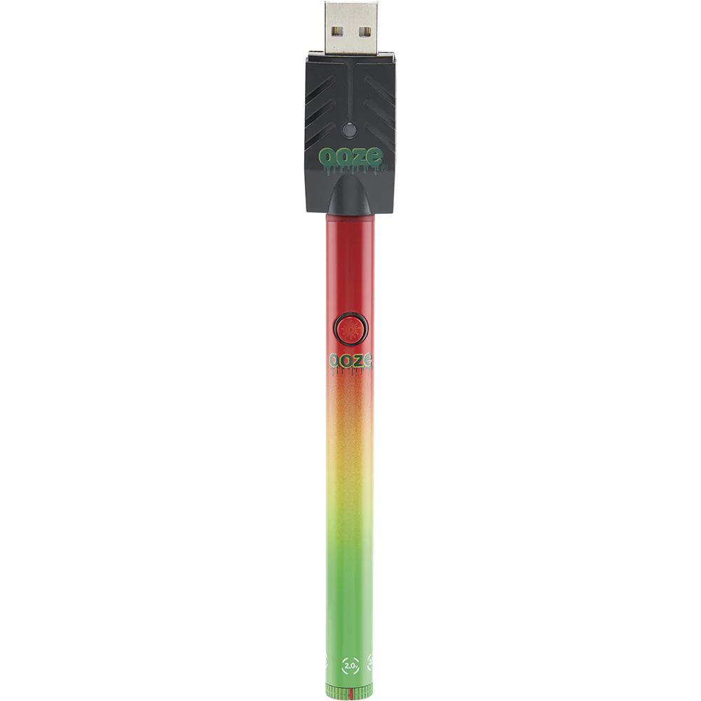 Ooze Slim Twist Vape Pen Battery 2.0 (Rasta) - Image 2