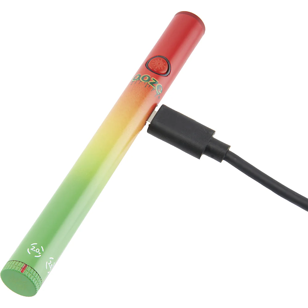 Ooze Slim Twist Vape Pen Battery 2.0 (Rasta) - Image 5