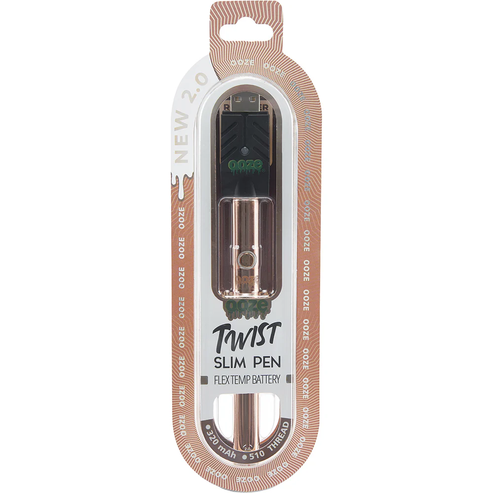 Ooze Slim Twist Vape Pen Battery 2.0 (Rose Gold) - Image 4