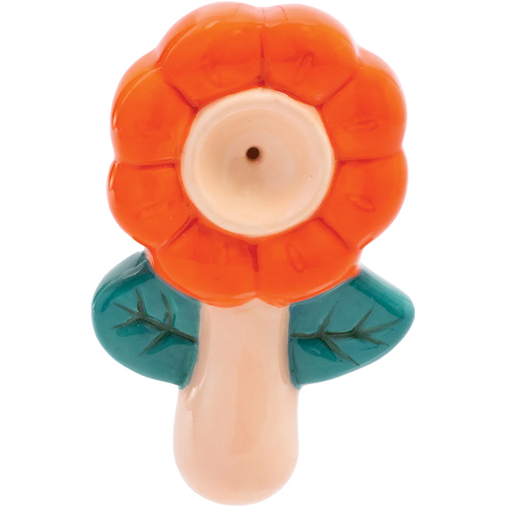 Orange Flower Pipe - Image 3