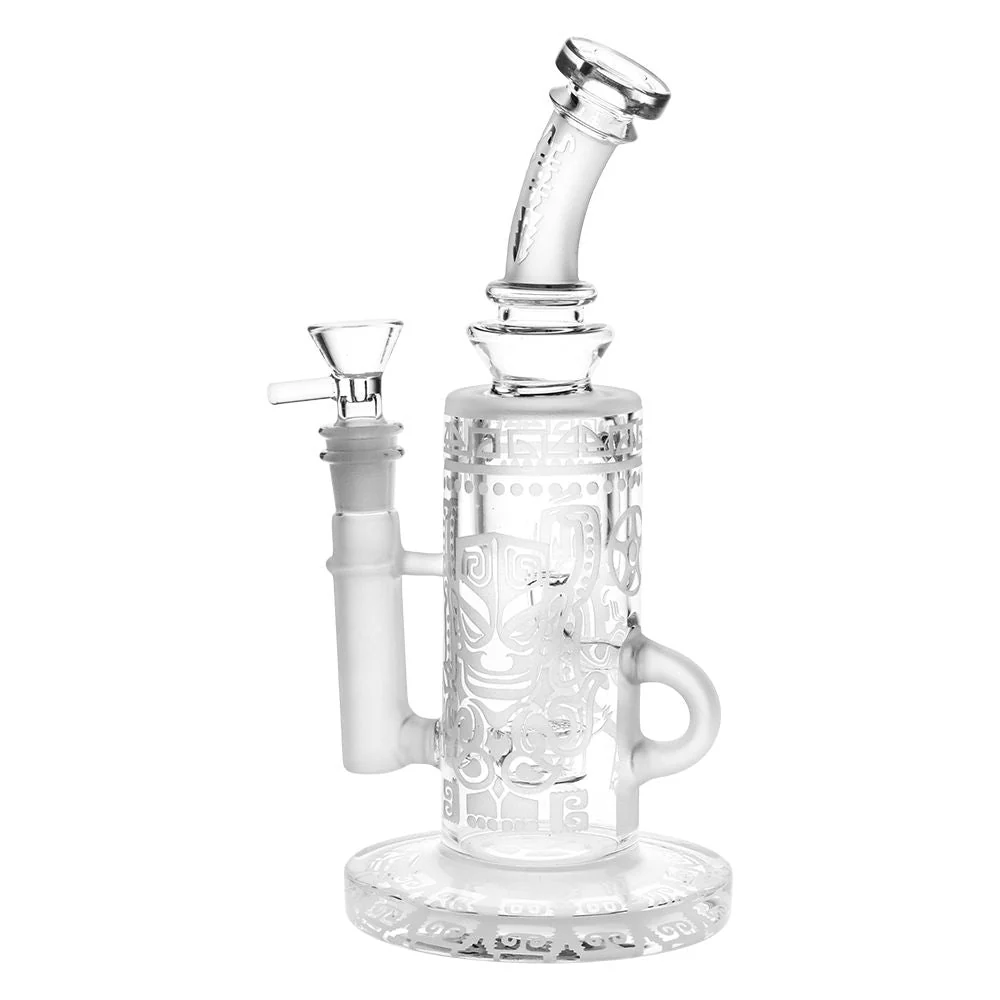 Pulsar Ancient Designs Sandblasted Klein Recycler Glass Water Pipe - Image 2