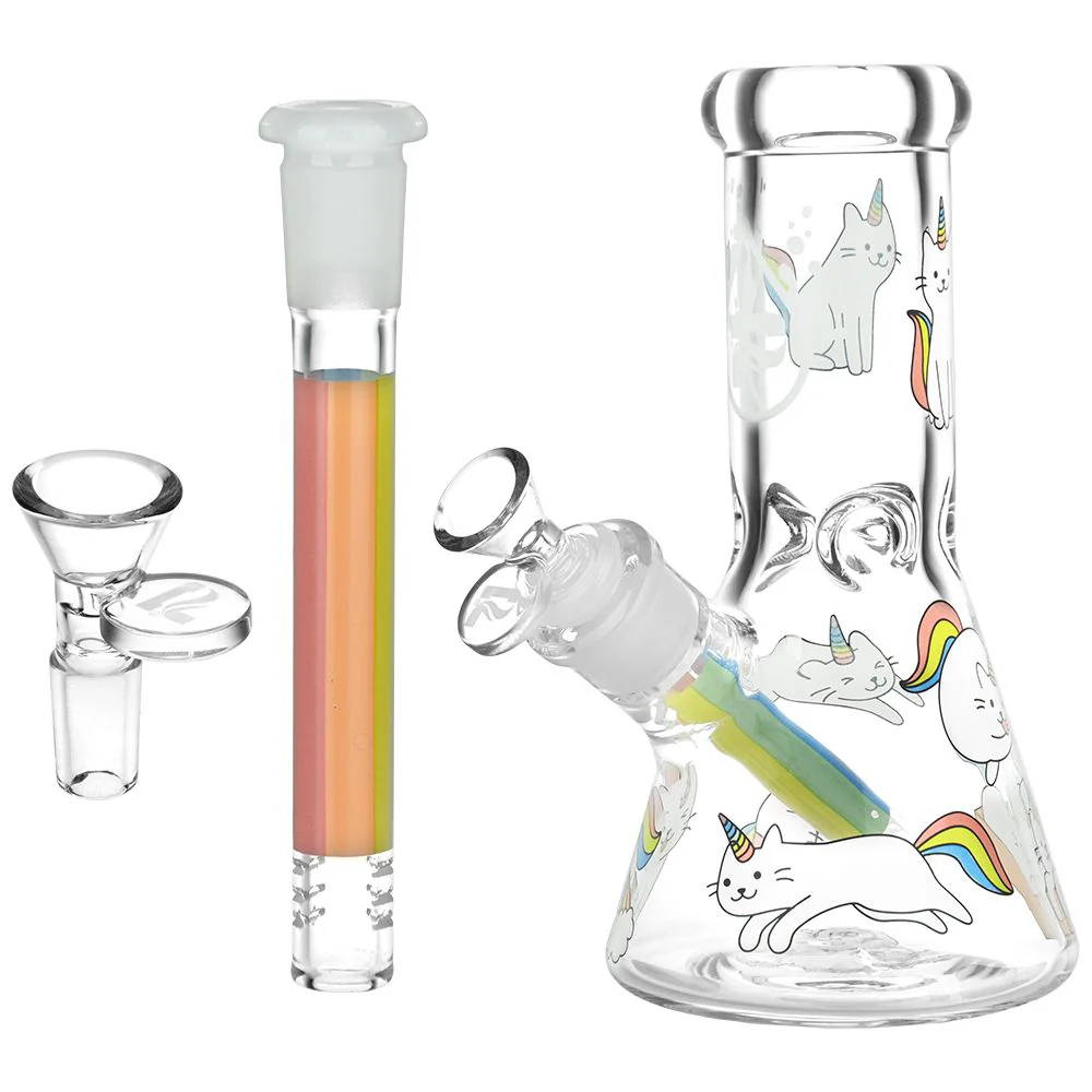 Caticorns Design Glass Beaker Water Pipe - Image 2