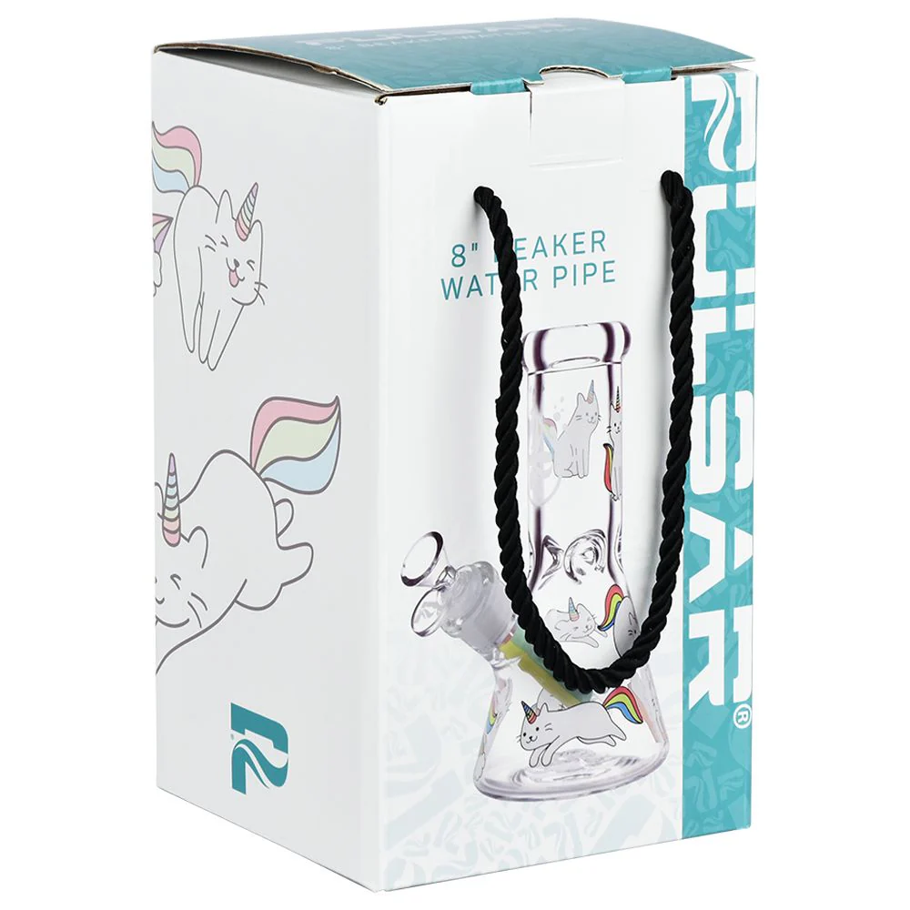Caticorns Design Glass Beaker Water Pipe - Image 4