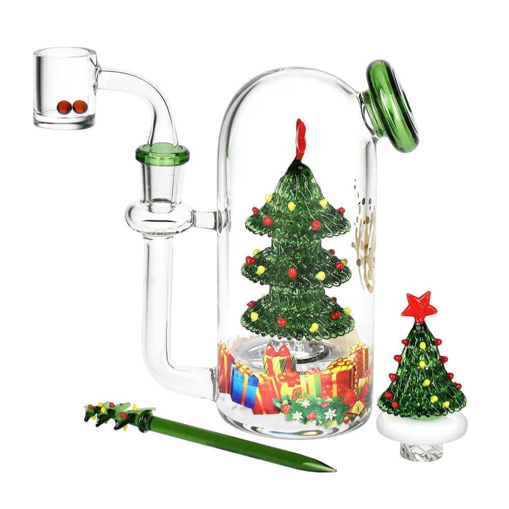 Christmas Tree Glass Dab Rig Set - Image 3