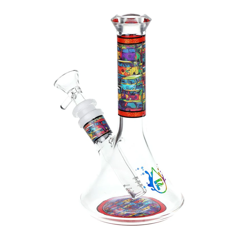 Pulsar Design Series Flared Beaker Glass Water Pipe | 6.75" | 14mm F - Image 6