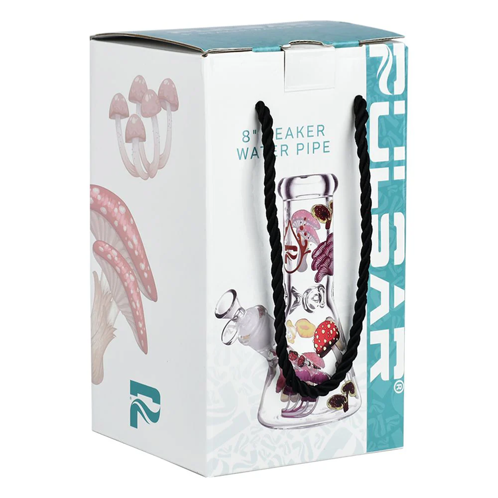 Pulsar Eat Me Design Glass Beaker Water Pipe - 7.75" / 14mm F - Image 4