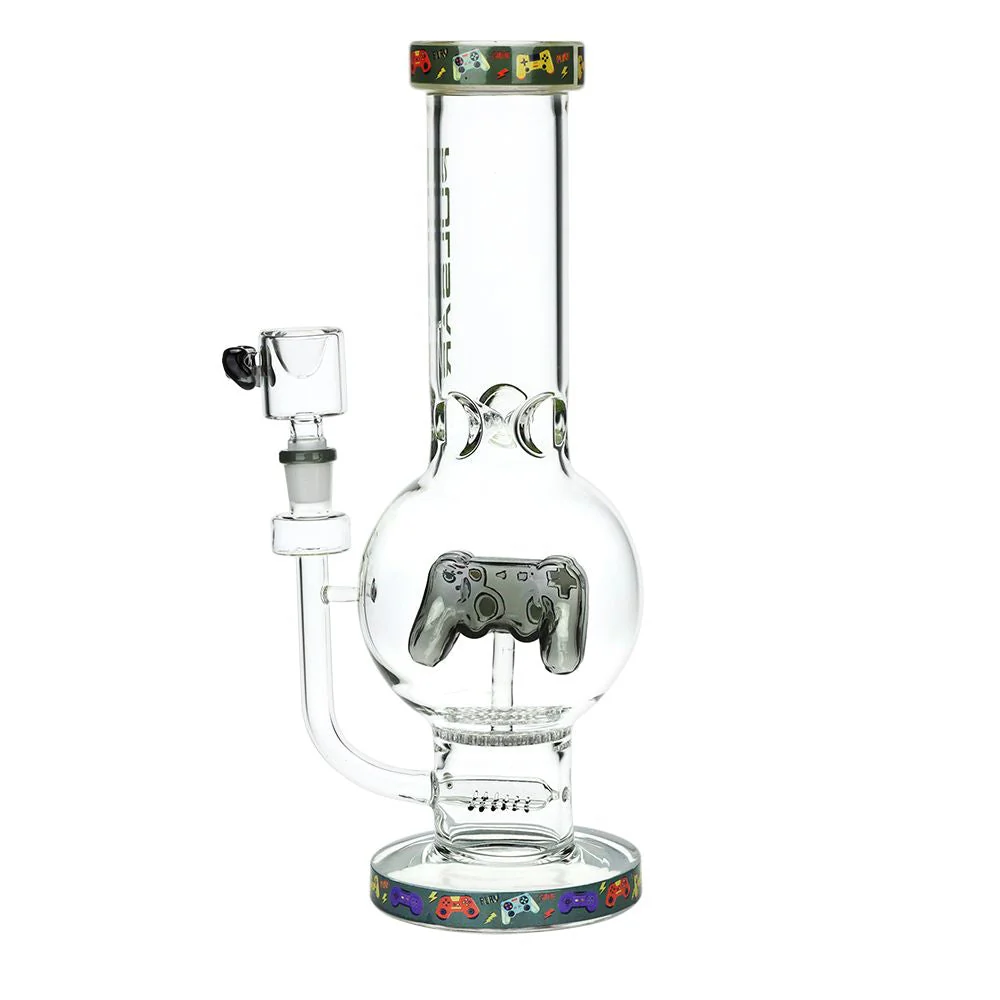 Pulsar Game Time Bubble Base Glass Water Pipe - Image 3