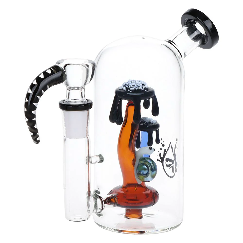 Pulsar Magma Lake Mushroom Glass Water Pipe - 5.5" / 14mm F - Image 2