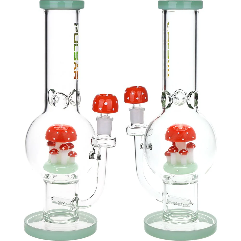 Shroom Colony Perc Bubble Base Glass Water Pipe