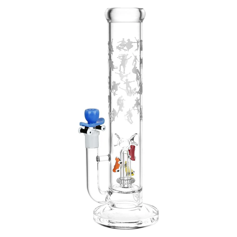Skate or Die Straight Tube Glass Water Pipe - Image 2