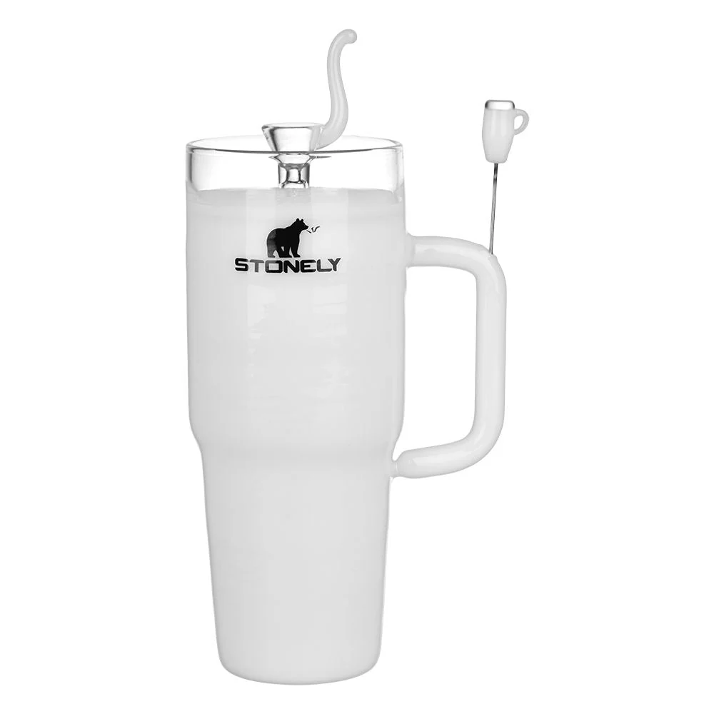 Stonely Cup Glass Water Pipe - Image 9