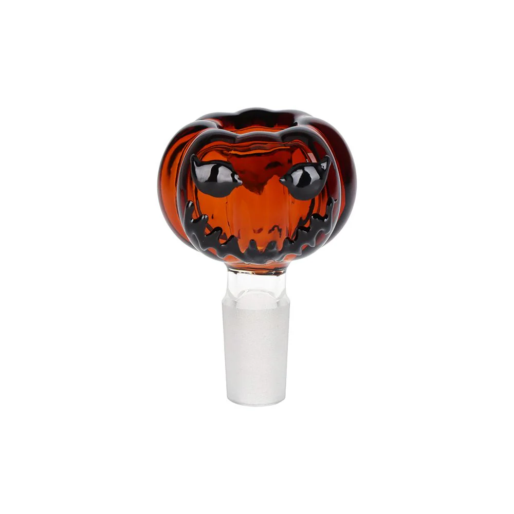 Twisty And Wicked Jack-O-Lantern Glass Water Pipe - Image 5