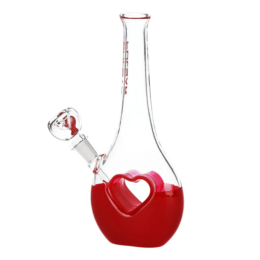 Valentines Heart Vase Glass Water Pipe - Image 2