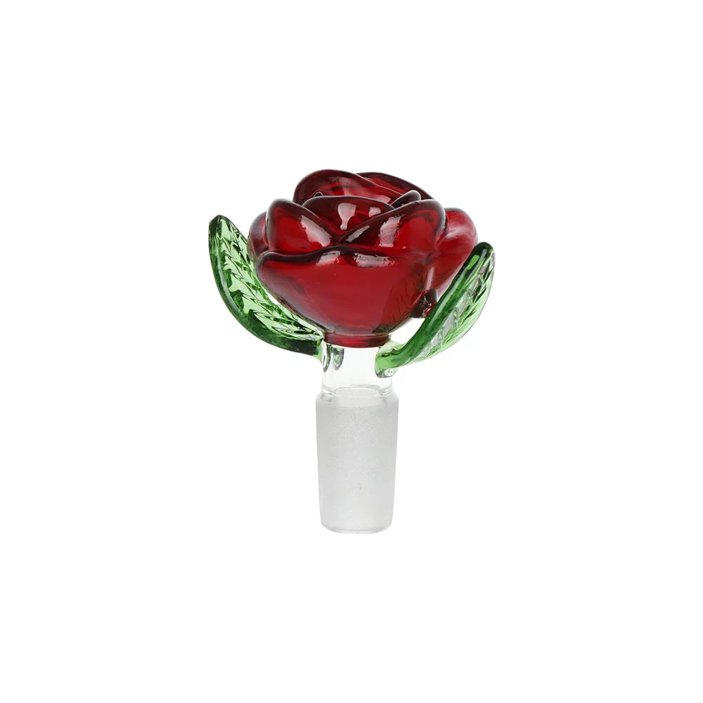 Valentine's Hearts 'n' Roses Glass Herb Pipe Duo - Image 3