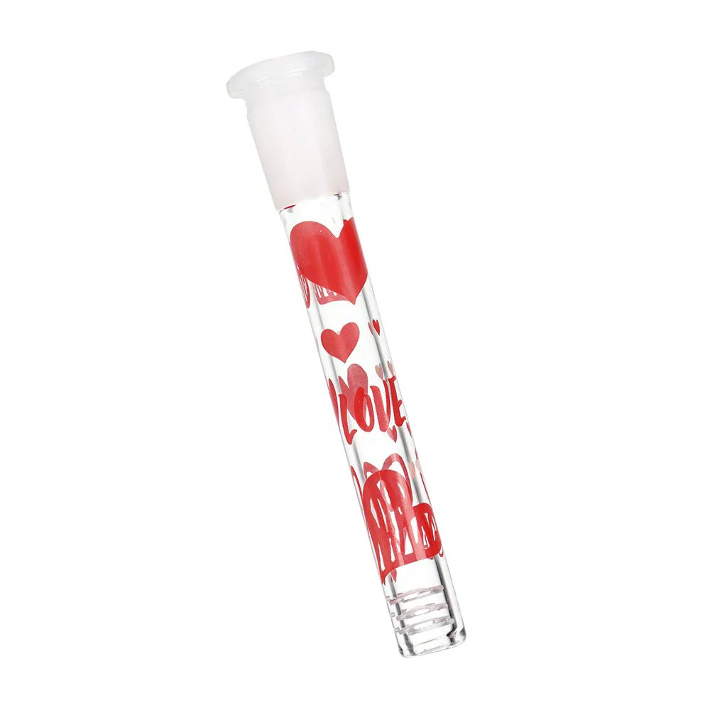 Valentine's Hearts 'n' Roses Glass Herb Pipe Duo - Image 4