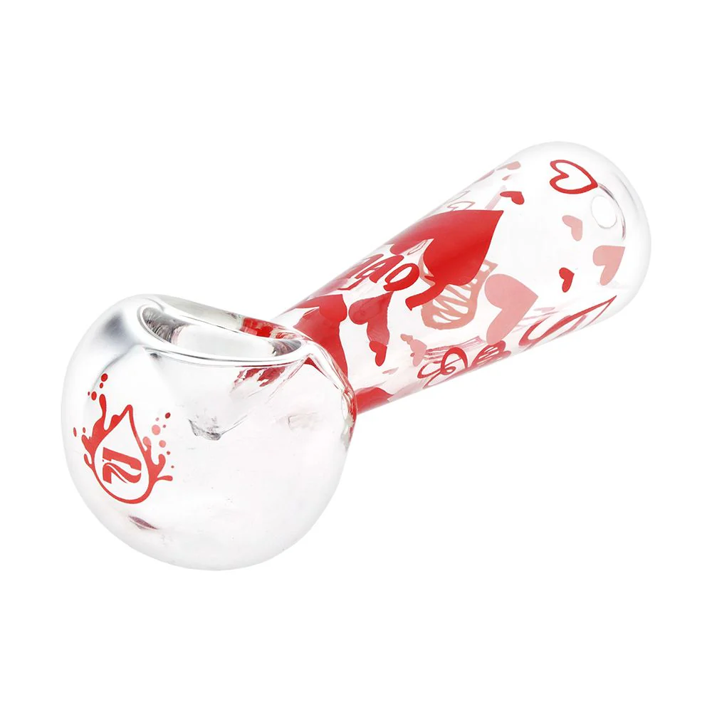 Valentine's Hearts 'n' Roses Glass Herb Pipe Duo - Image 6