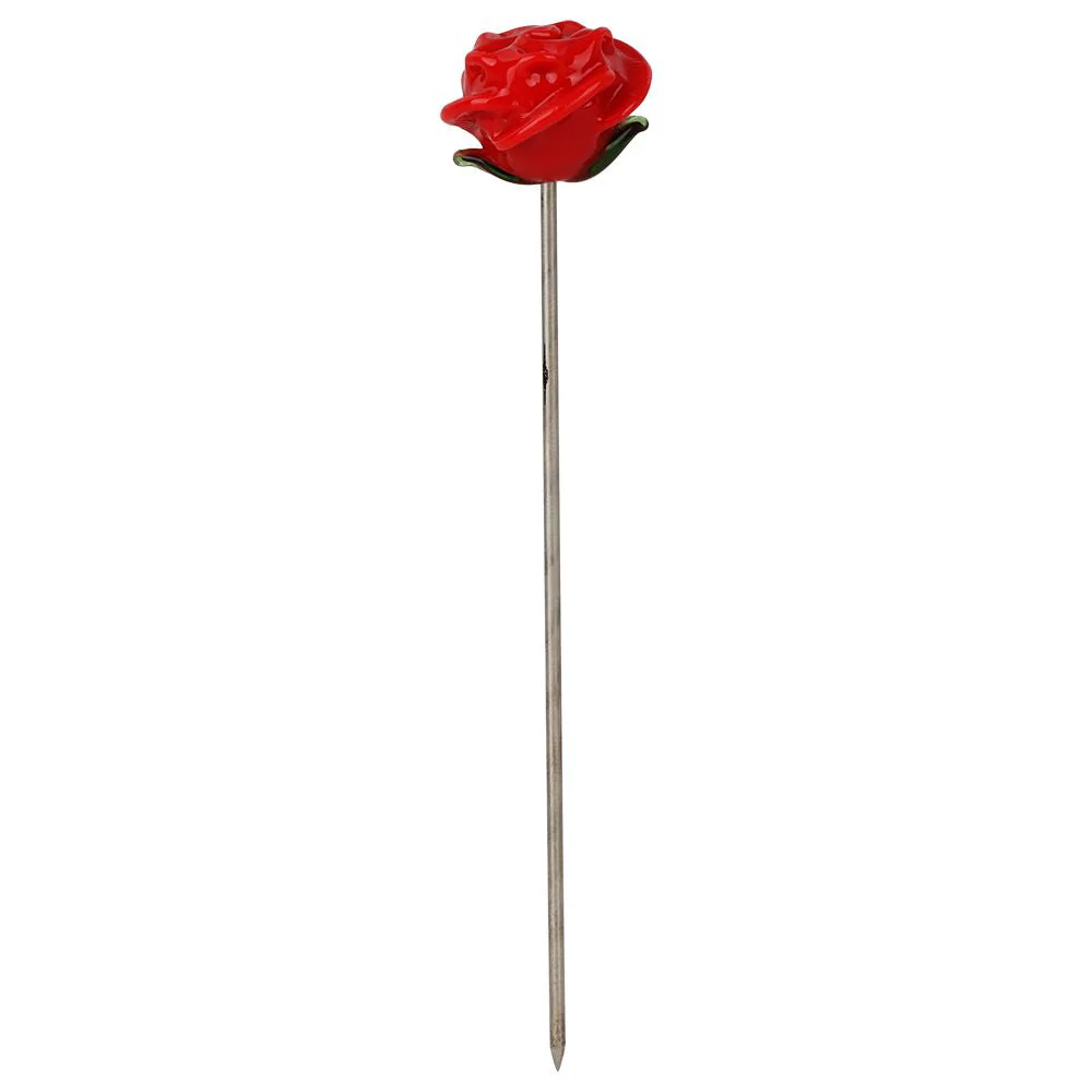 Valentine's Hearts 'n' Roses Glass Herb Pipe Duo - Image 9