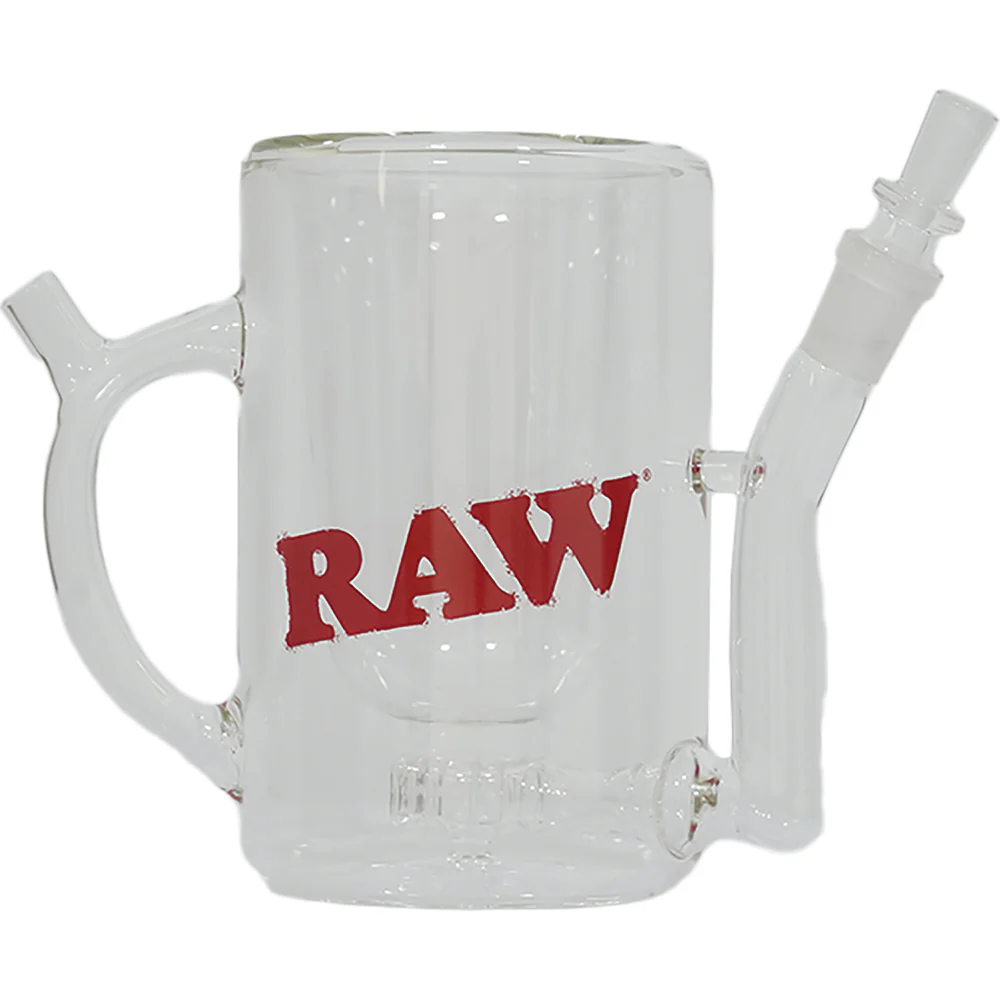 RAW Sip & Smoke Glass Mug with Perc